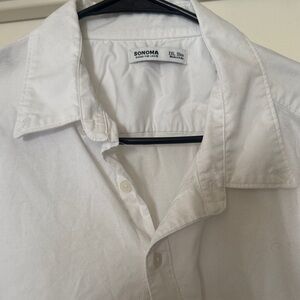 Sonoma Classic White Men's Button Down Shirt